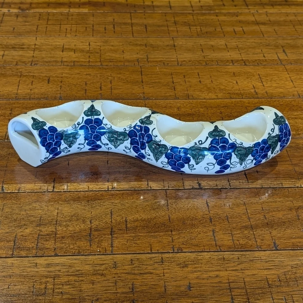 Andy Unikat Polish Pottery Advent Candle Centerpiece - Hand Made Hand Painted